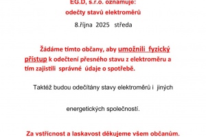 Odečty elektroměrů