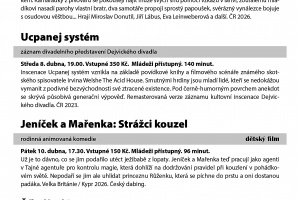 Kino Měnín - duben