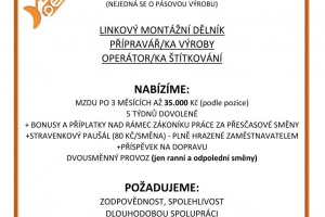 Nabídka práce - Pohořelice