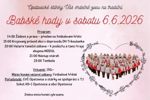 Pozvánka na babské hody do Opatovic