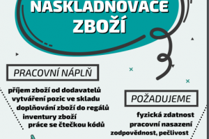 Nabídka práce: pracovník na příjem a naskladňování zboží - Opatovice