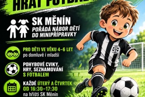 Nábor dětí SK Měnín