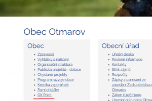 OX Point - hlášení problémů, statistika využití