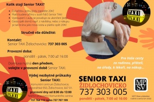 Senior Taxi v naší obci