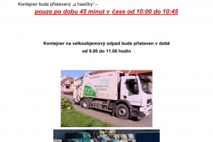 Mobilní svoz nebezpečného a velkoobjemového odpadu