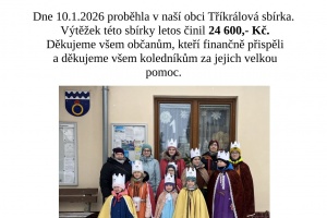 Výsledek Tříkrálové sbírky