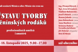 Výstava tvorby měnínských rodáků