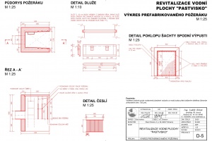 D-5 Otmarov - Výkres prefabrikovaného požeráku