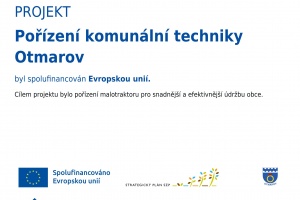 Pořízení komunální techniky Otmarov