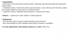 Ohlášky 18.10. - 25.10.2026 (2)