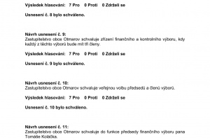 Usnesení z ustavujícího zasedání Zastupitelstva obce Otmarov - 19.10.2022 (3)