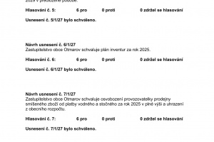 Usnesení ze zasedání Zastupitelstva obce Otmarov - 16.12.2025 (2)