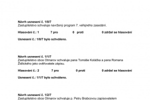 Usnesení ze zasedání Zastupitelstva obce Otmarov - 23.10.2023 (1)