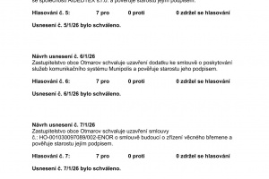 Usnesení ze zasedání Zastupitelstva obce Otmarov - 24.11.2025 (2)