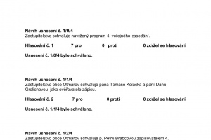 Usnesení ze zasedání Zastupitelstva obce Otmarov - 24.4.2023 (1)