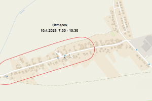 Oznámení o přerušení dodávky elektrické energie -  10.4.2026