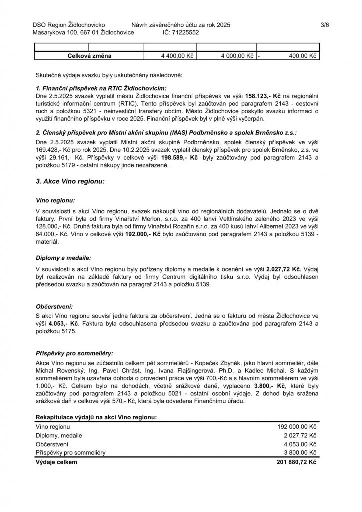 Návrh závěrečného účtu za rok 2025 (3) Návrh závěrečného účtu za rok 2025 (3)
