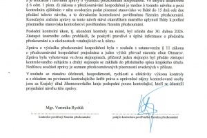 Zpráva o výsledku přezkoumání hospodaření za rok 2025 (3)